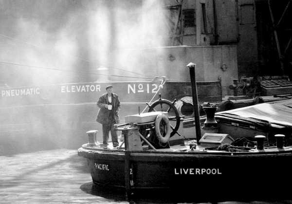 Bernard Fallon's photo of a grain barge at the docks in Liverpool in 1969 (Photo: Bernard Fallon/Strand Releasing)