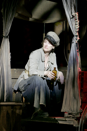Meryl Streep as Mother Courage (Photo: The Public Theater/Michael Daniel)