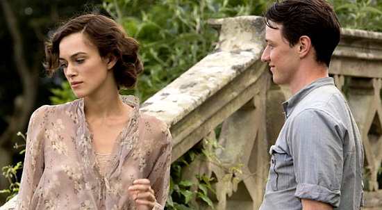 Keira Knightley as Cecilia
James McAvoy as Robbie Turner
Photo: Alex Bailey/Focus Features