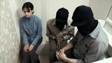 The bomber (Luisa Williams) and her co-conspirators
Photo: Benoit Debie