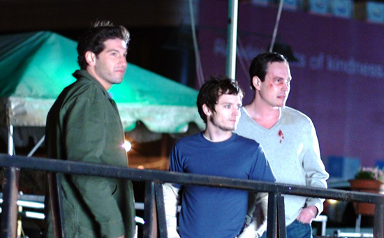 (Left to right) Jon Bernthal, Elijah Wood & Chris Klein
Photo: First Look