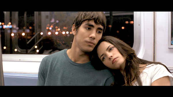 Andrew Cisneros & Jenna Dewan in FALLING AWAKE (Photo: IFC Films)