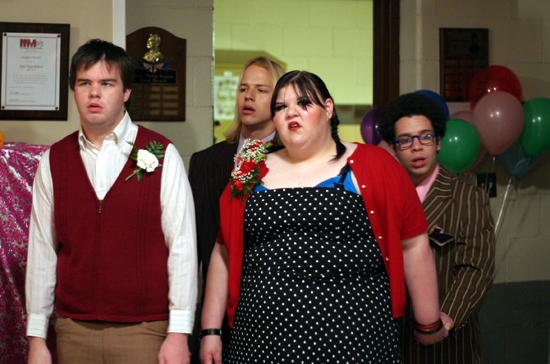 (left to right) Ash Christian, Joe Flaten,
Ashley Fink & Robin De Jesus
Photo: Here! Films/Regent Releasing