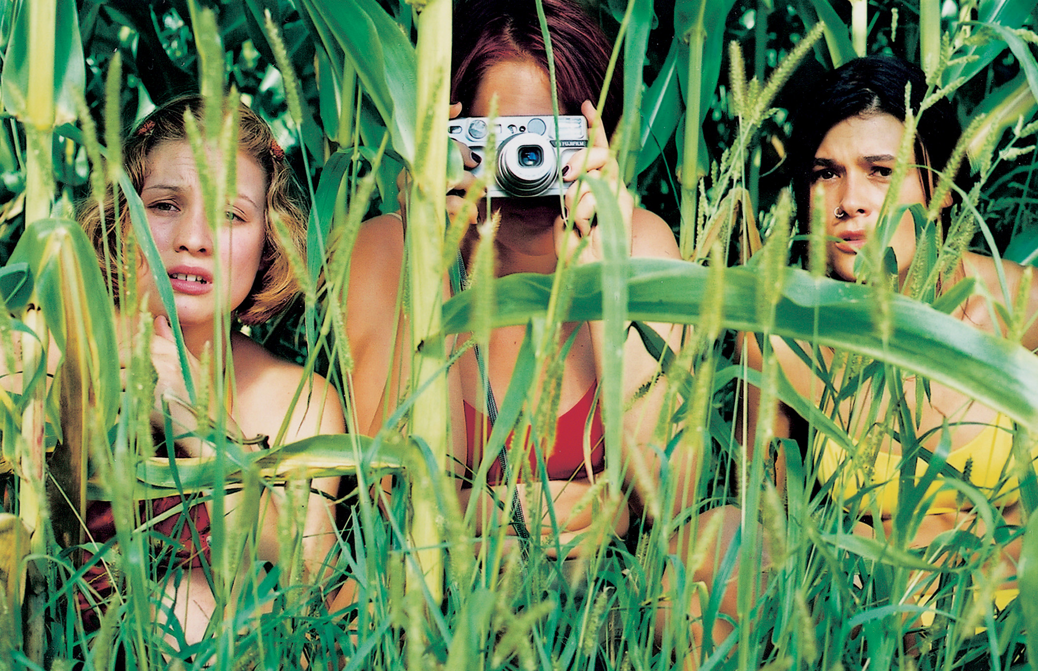 From left, Iva Krajnc as Simona, Tanja Potocnik as Alja & Pia Zemljic as Zana in GUARDIAN OF THE FRONTIER (Photo: Film Society of Lincoln Center)