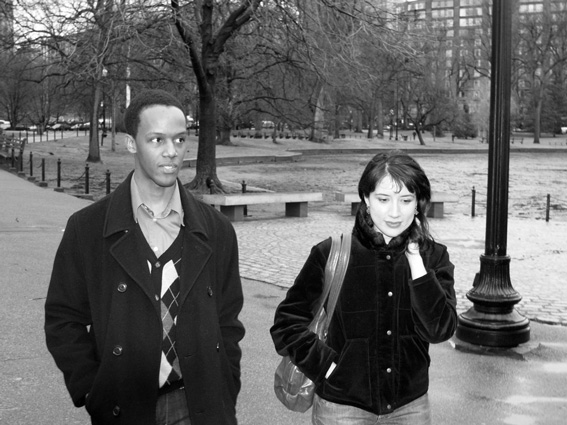 Jason Palmer & Desiree Garcia in GUY AND MADELINE ON A PARK BENCH (Photo: Variance Films)
