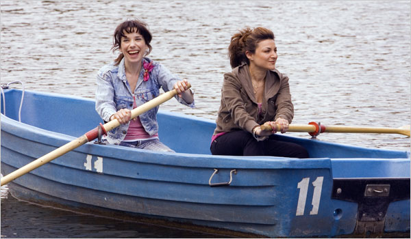 Sally Hawkins, left, & Alexis Zegerman (Photo: Simon Mein/Miramax Films)