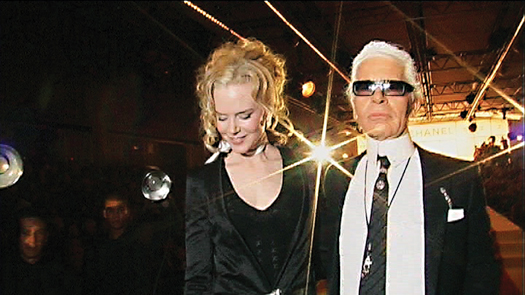 Nicole Kidman with Karl Lagerfeld
Photo: Koch Lorber Films