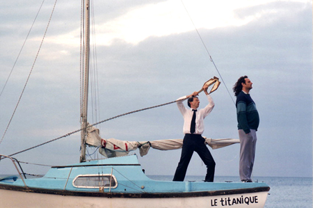 Julien (Dominique Abel) going after
Ren� the Sailor (Philippe Martz)
Photo: First Run Features
