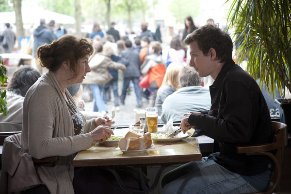 Yolande Moreau & Pierre Moure in THE LONG FALLING (Photo: The Film Society of Lincoln Center)