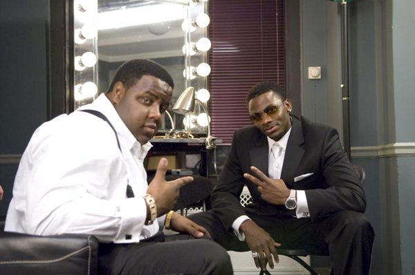Derek Luke, right, as Sean Combs & Jamal Woolard as Biggie Smalls (Photo: Phil Caruso)