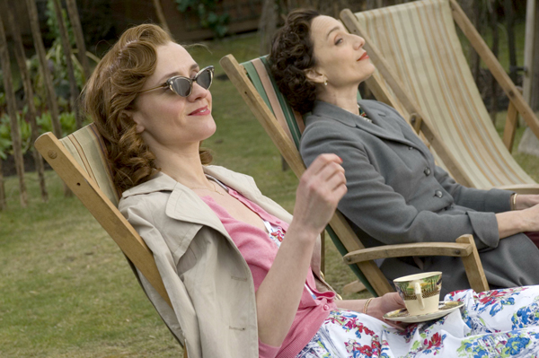 Anne-Marie Duff, left, & Kristin Scott Thomas in NOWHERE BOY (Photo: The Weinstein Company)