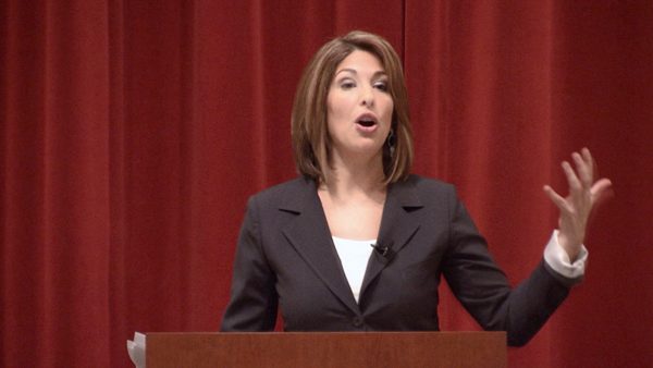 Author Naomi Klein in THE SHOCK DOCTRINE (Photo: IFC Films)