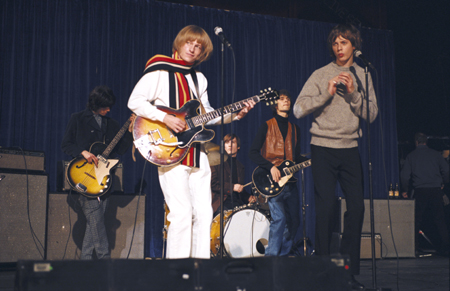 Leo Gregory as Brian Jones (L) with
Luke de Woolfson as Mick Jagger
Photo: Screen Media Films