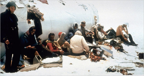 Survivors of the plane crash (Photo: Zeitgeist Films)