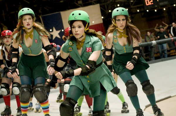 Drew Barrymore, Ellen Page & Kristen Wiig in WHIP IT (Photo: Darren Michaels)